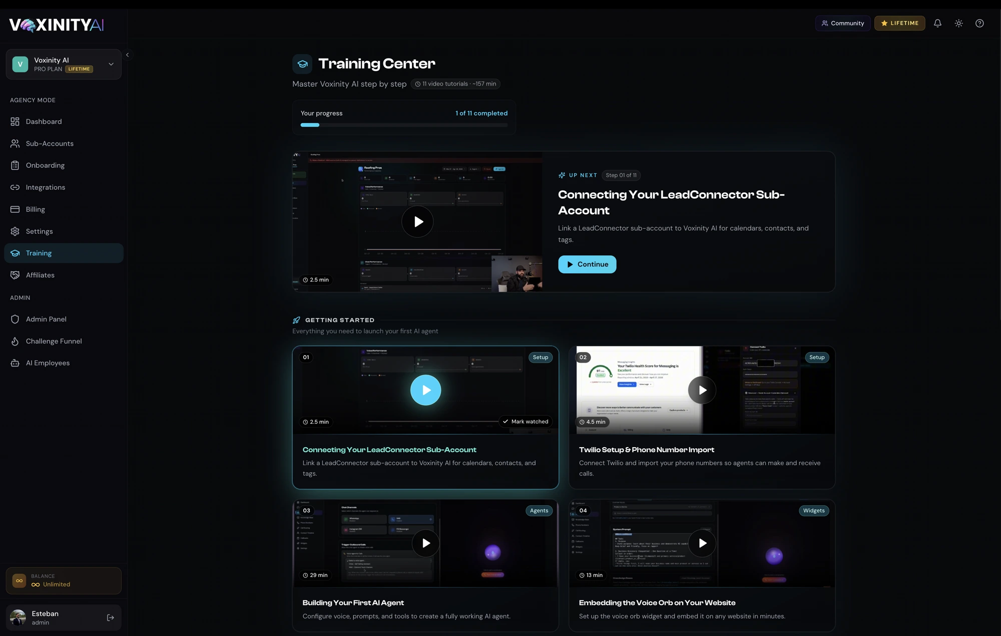 Voice orb widget editor